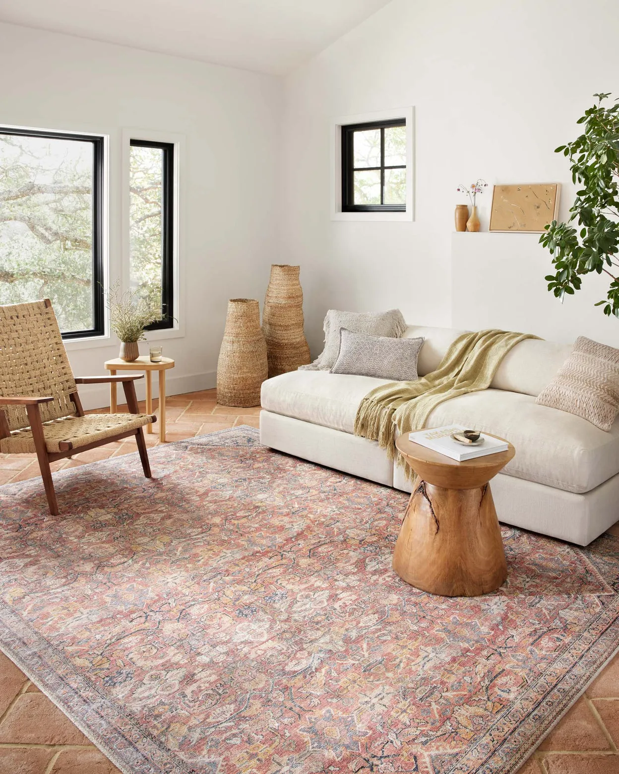 Cara Blue/Rust Rug