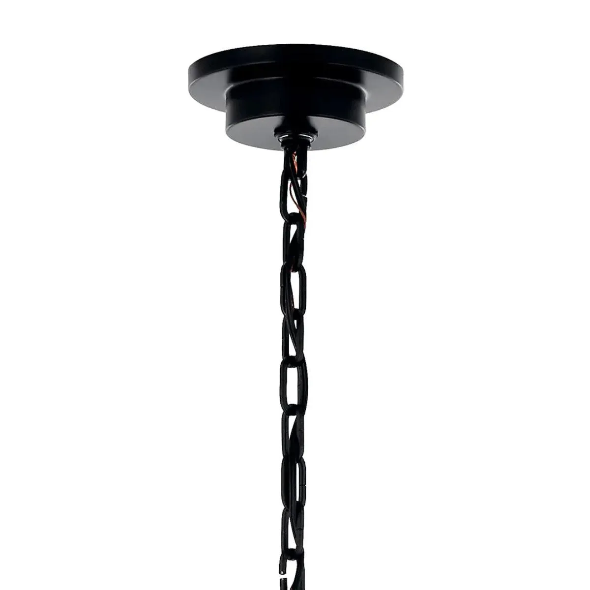 Carrick 54" 10-Light Chandelier 1-Tier, Black Finish