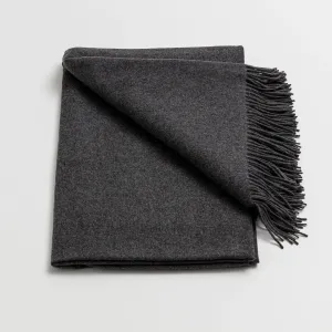Cashmere Merino Throw - Grey Marle