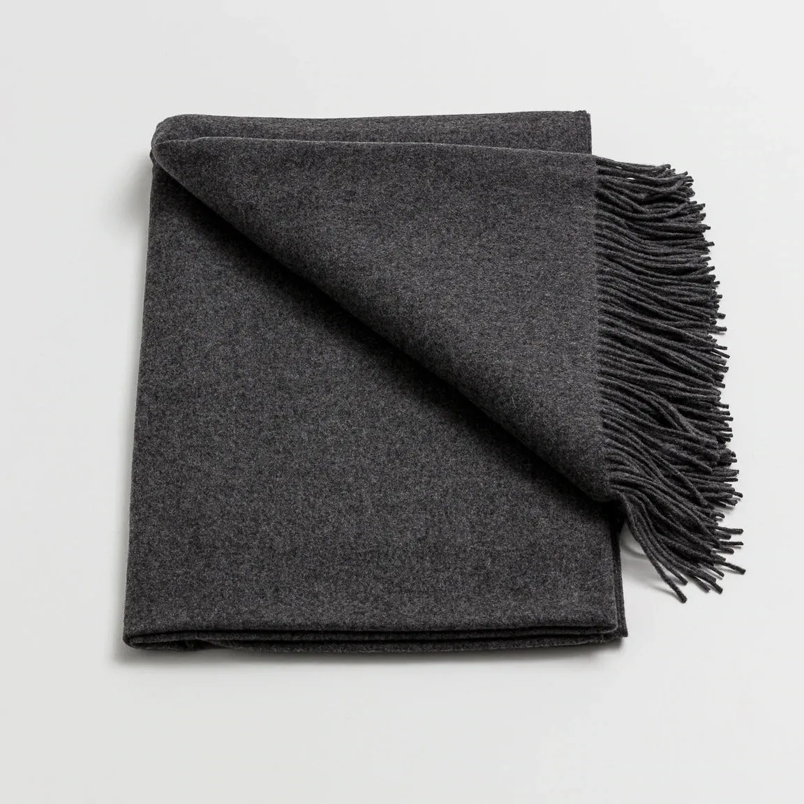 Cashmere Merino Throw - Grey Marle