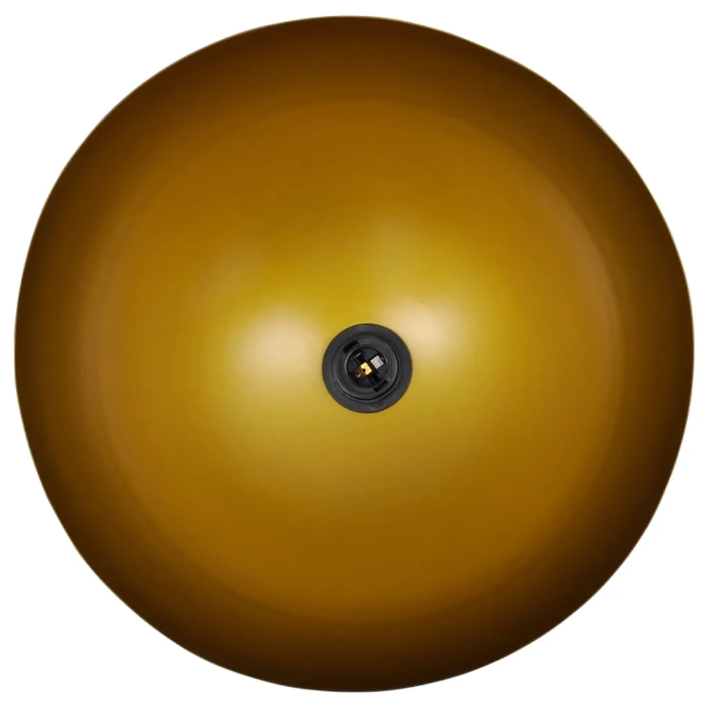 Ceiling Lamp 2 pcs Height-adjustable Semi-spherical Black