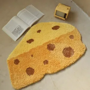 Cheesy Slice Tufted Floor Mat