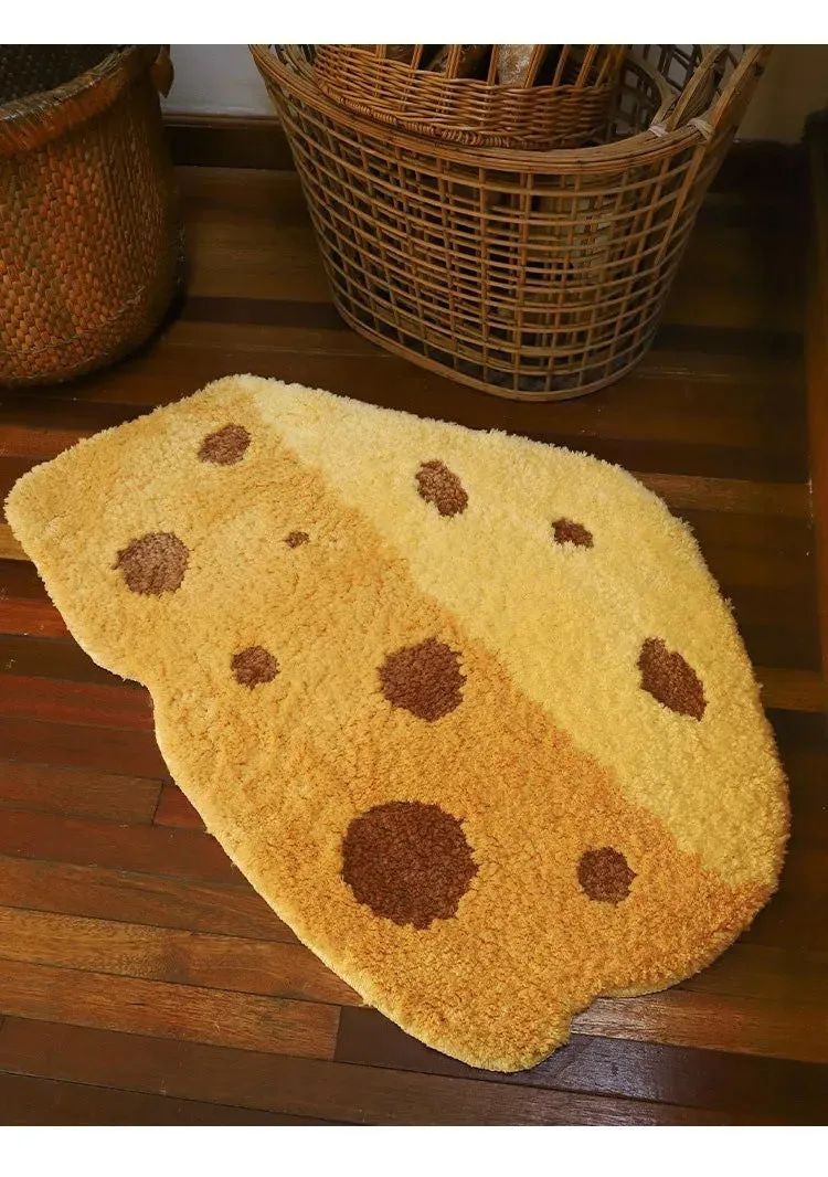 Cheesy Slice Tufted Floor Mat