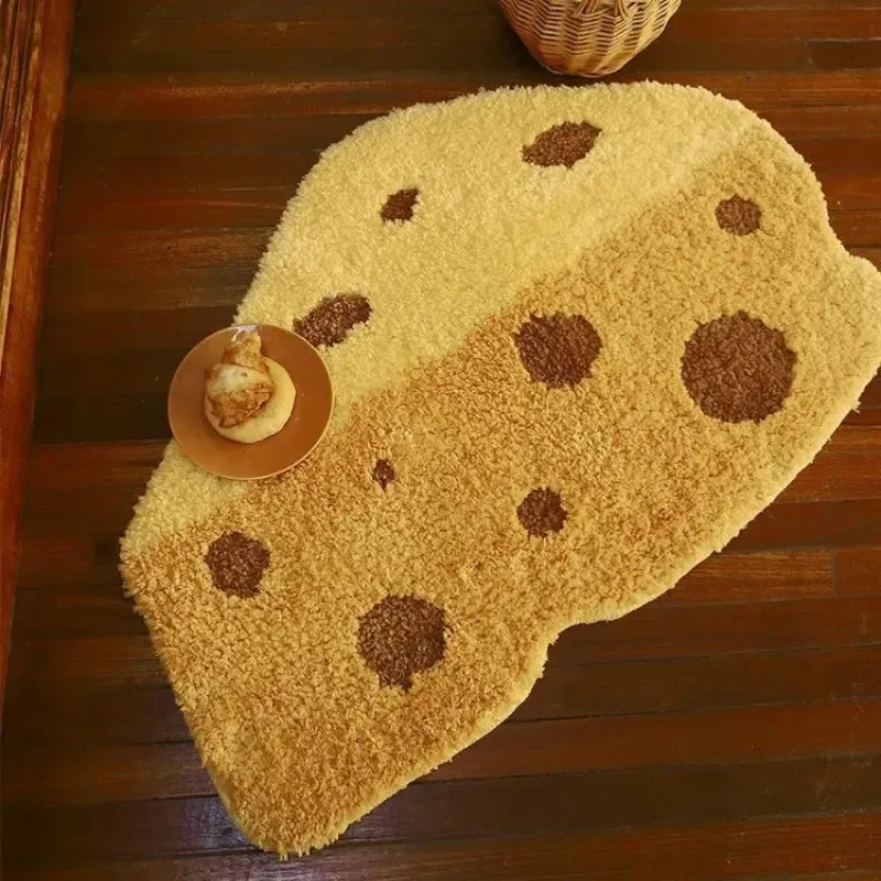 Cheesy Slice Tufted Floor Mat