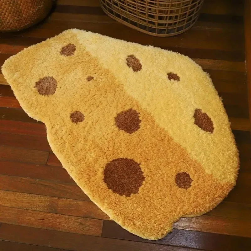Cheesy Slice Tufted Floor Mat