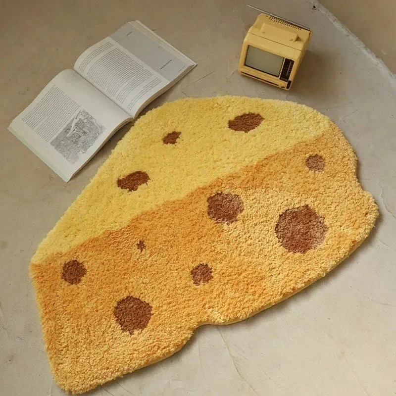 Cheesy Slice Tufted Floor Mat