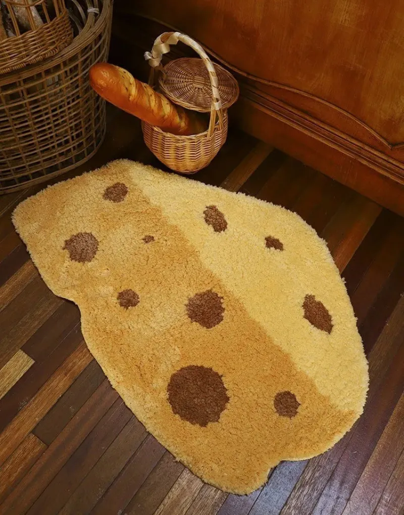 Cheesy Slice Tufted Floor Mat