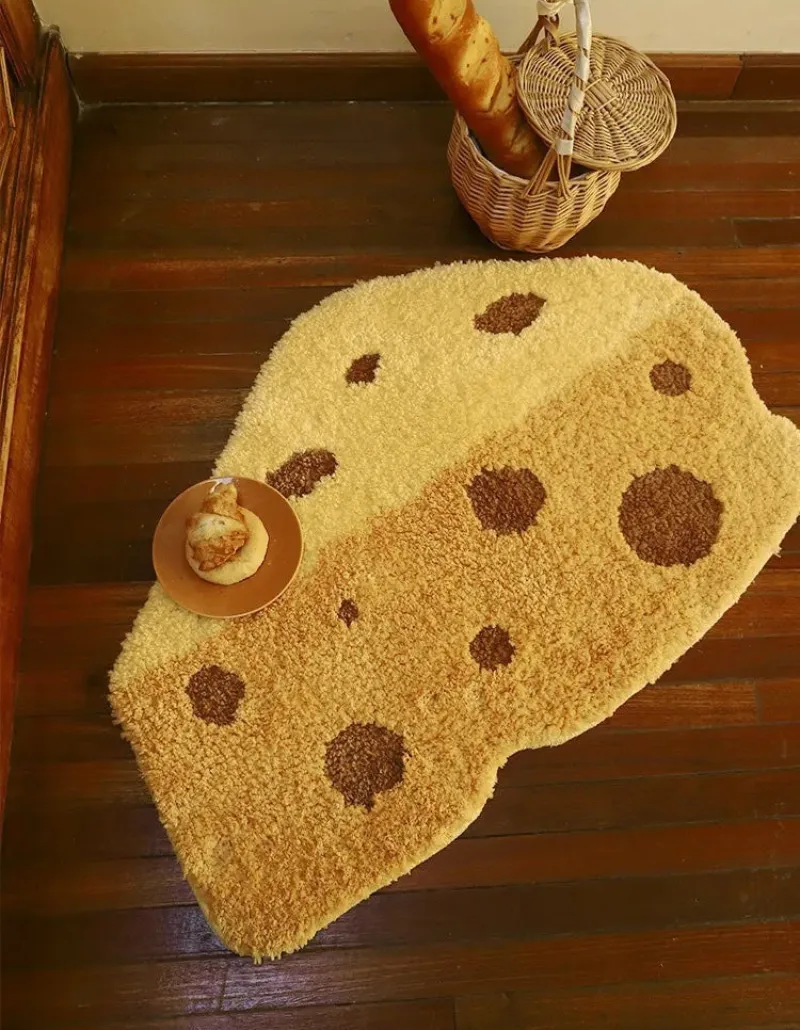 Cheesy Slice Tufted Floor Mat