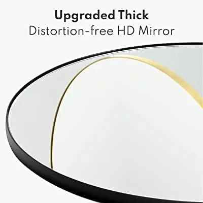 Cheval Glass Hexagon Wall Decor (8PCS) Golden 5mm Modi Mirror for Bedroom, Bathroom, Wash Basin, Makeup | Mirror for Home Decoration
