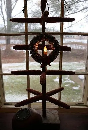 Christmas Wreath Vintage Style Lights Up Beautiful
