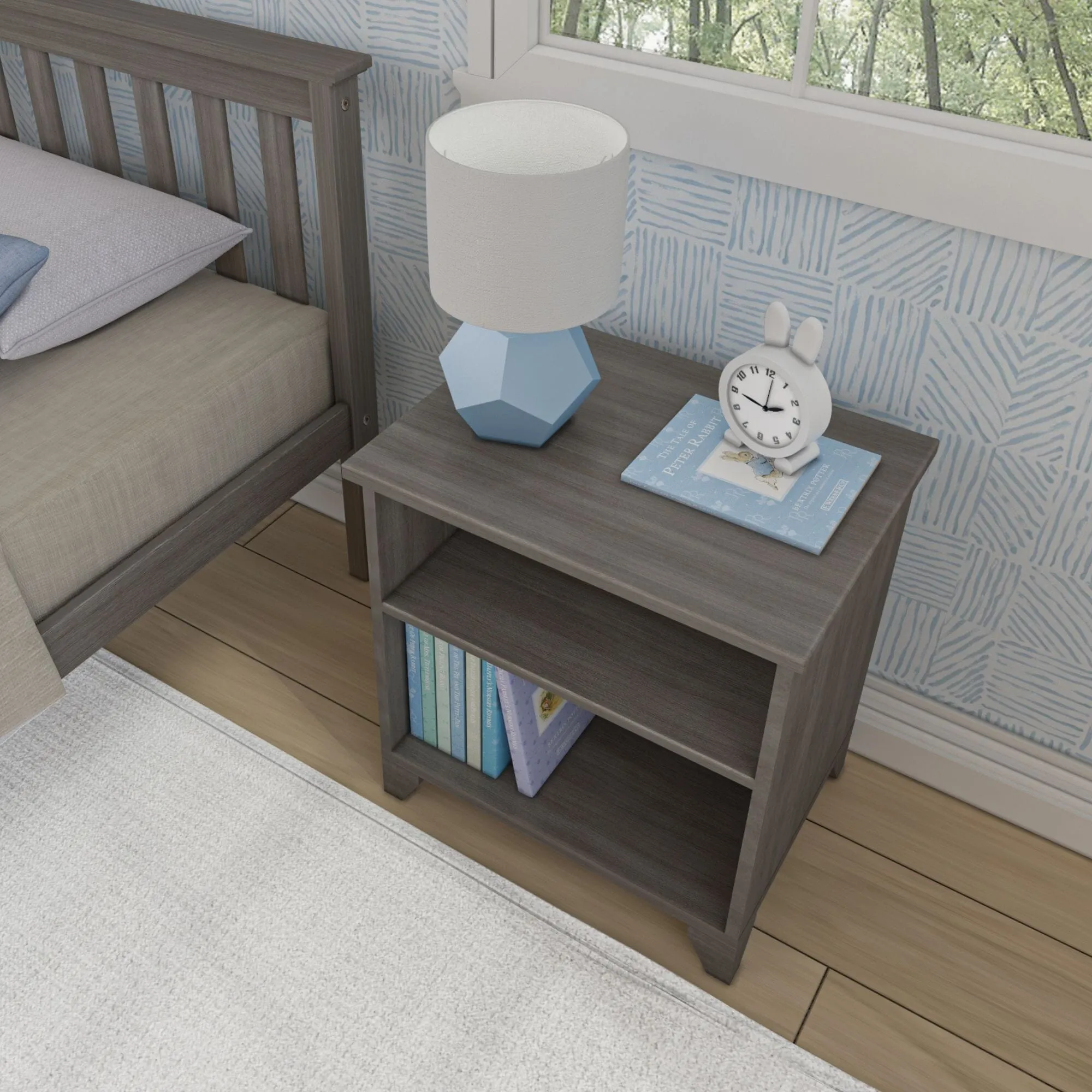 Classic Nightstand with Shelves