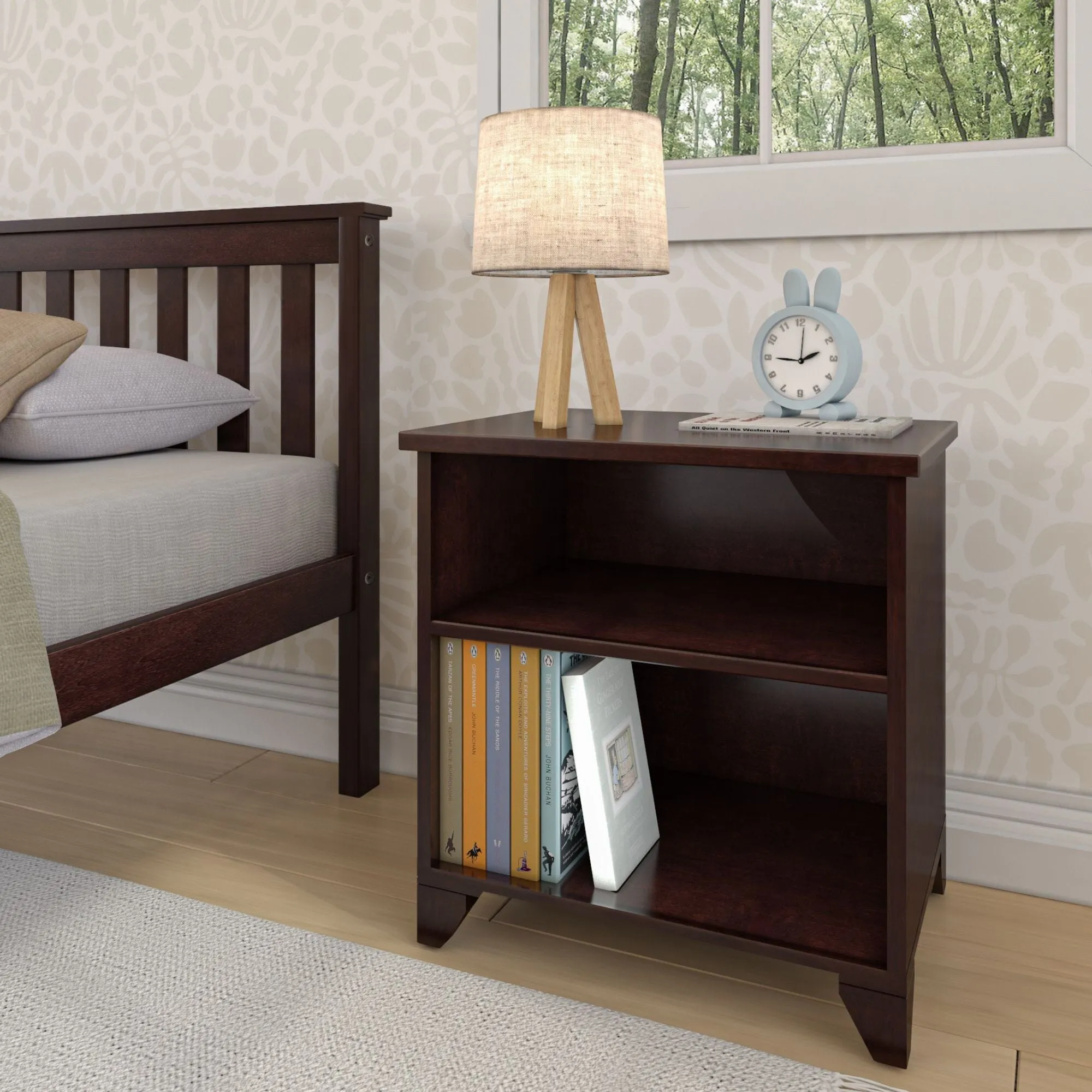 Classic Nightstand with Shelves