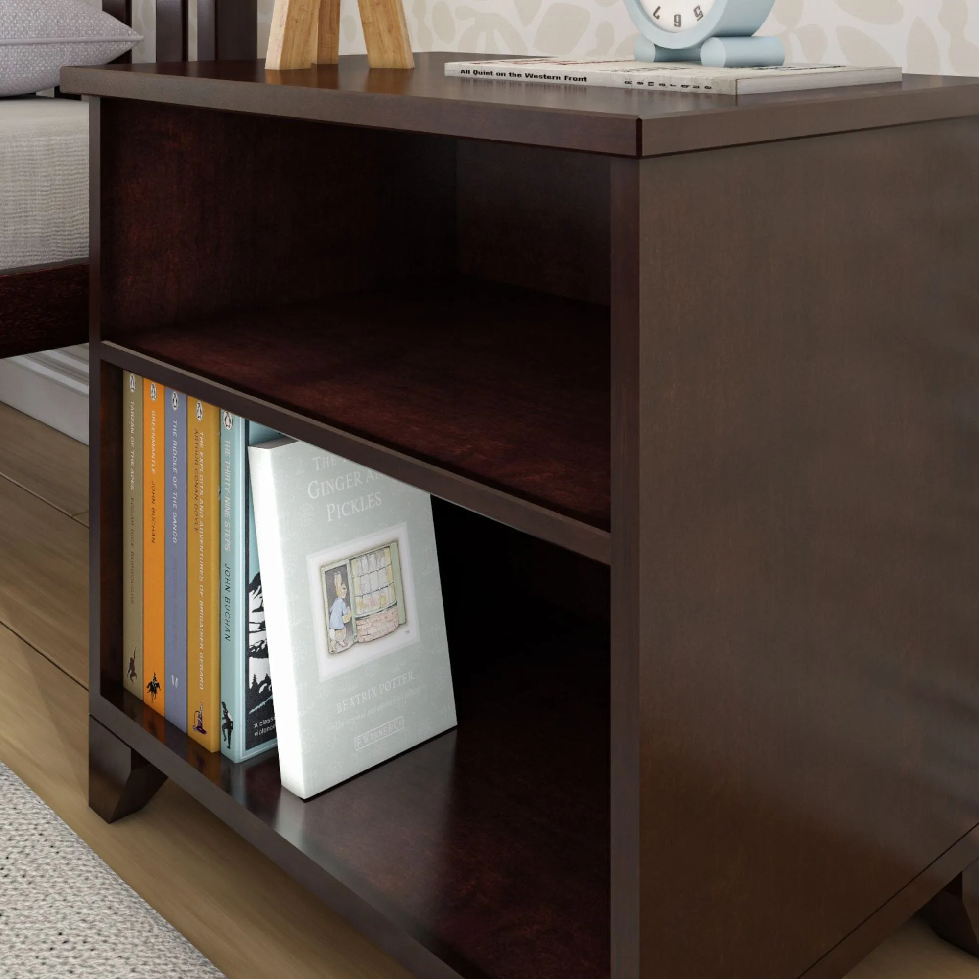 Classic Nightstand with Shelves