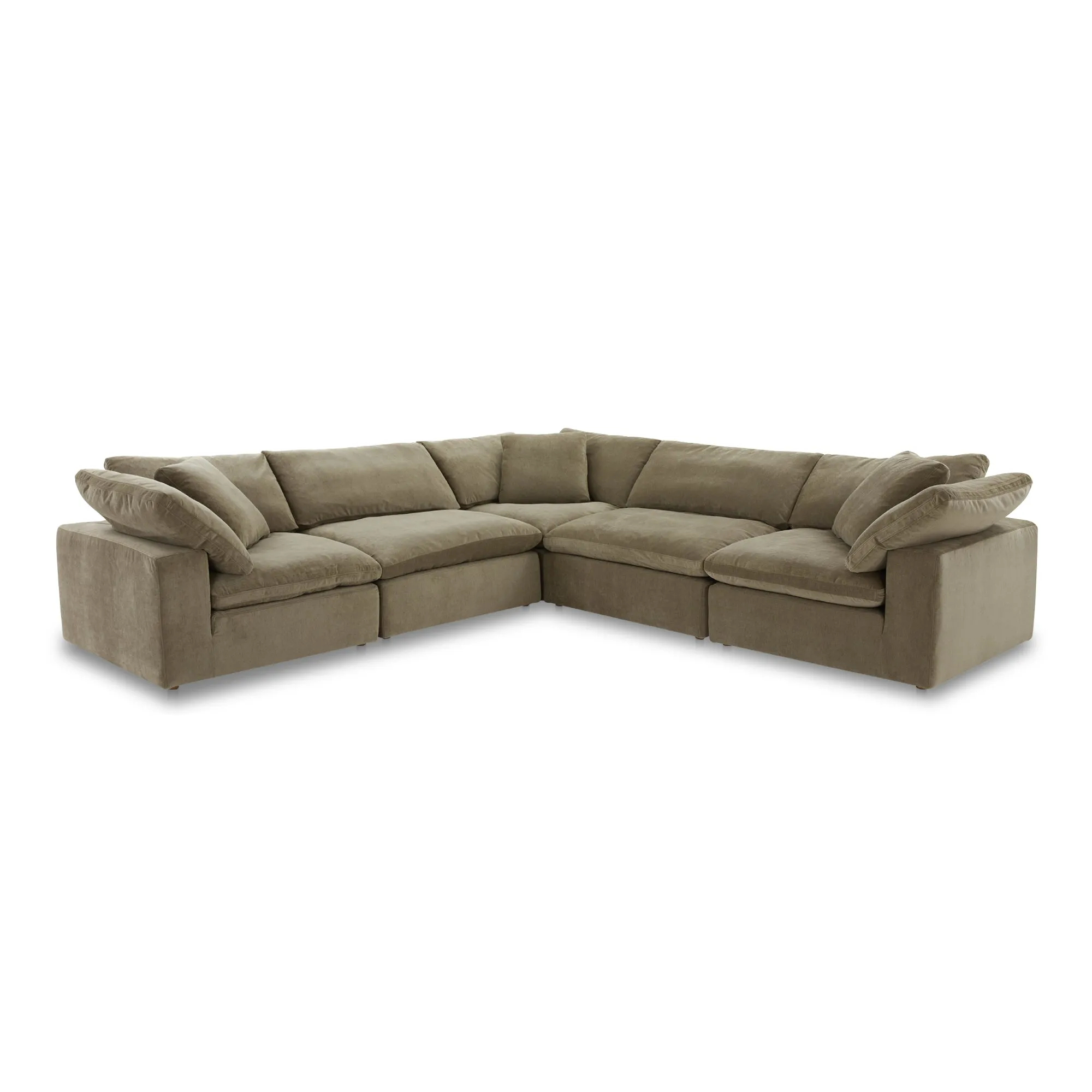 Clay Classic L Modular Sectional Performance Fabric Desert Sage