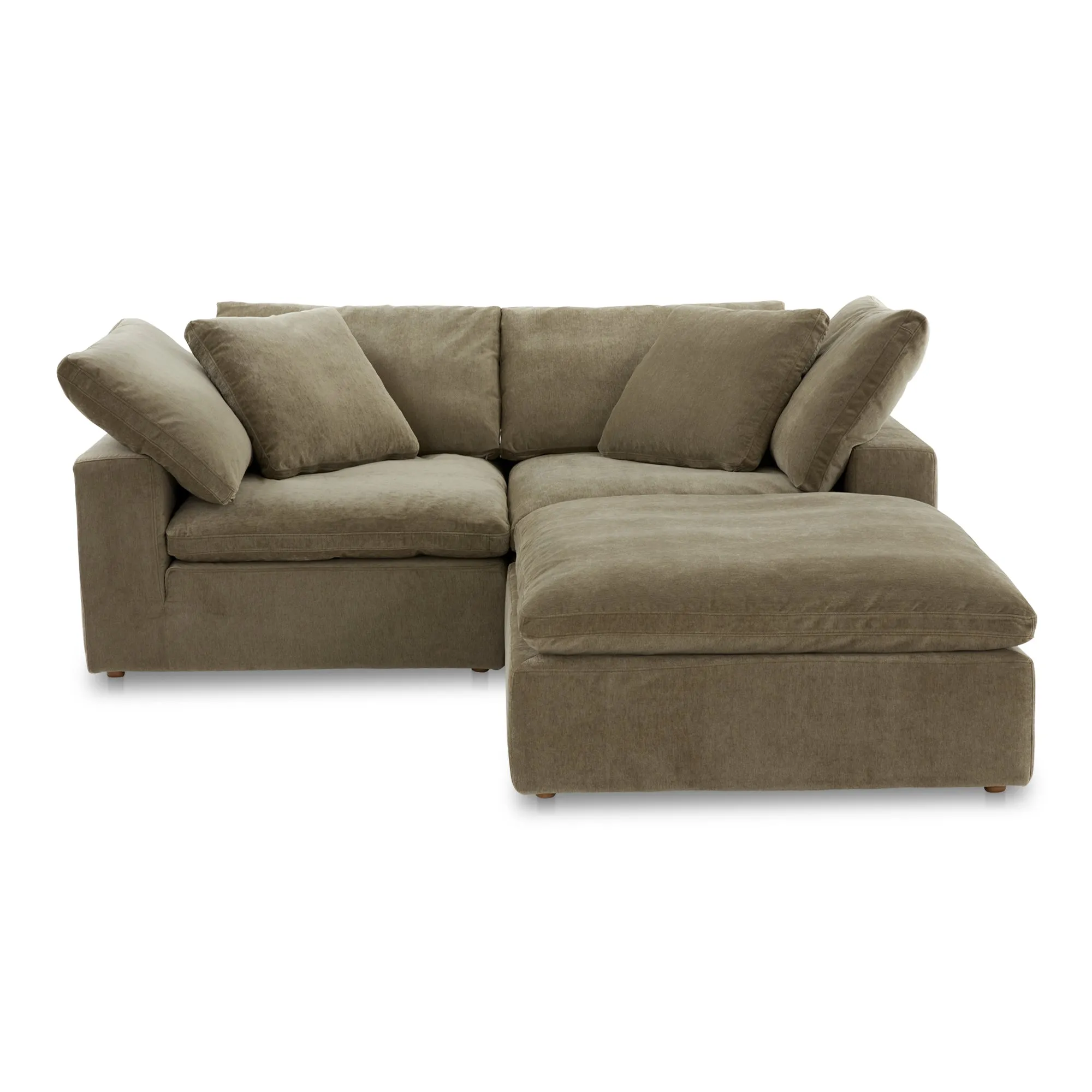 Clay Nook Modular Sectional Performance Fabric Desert Sage