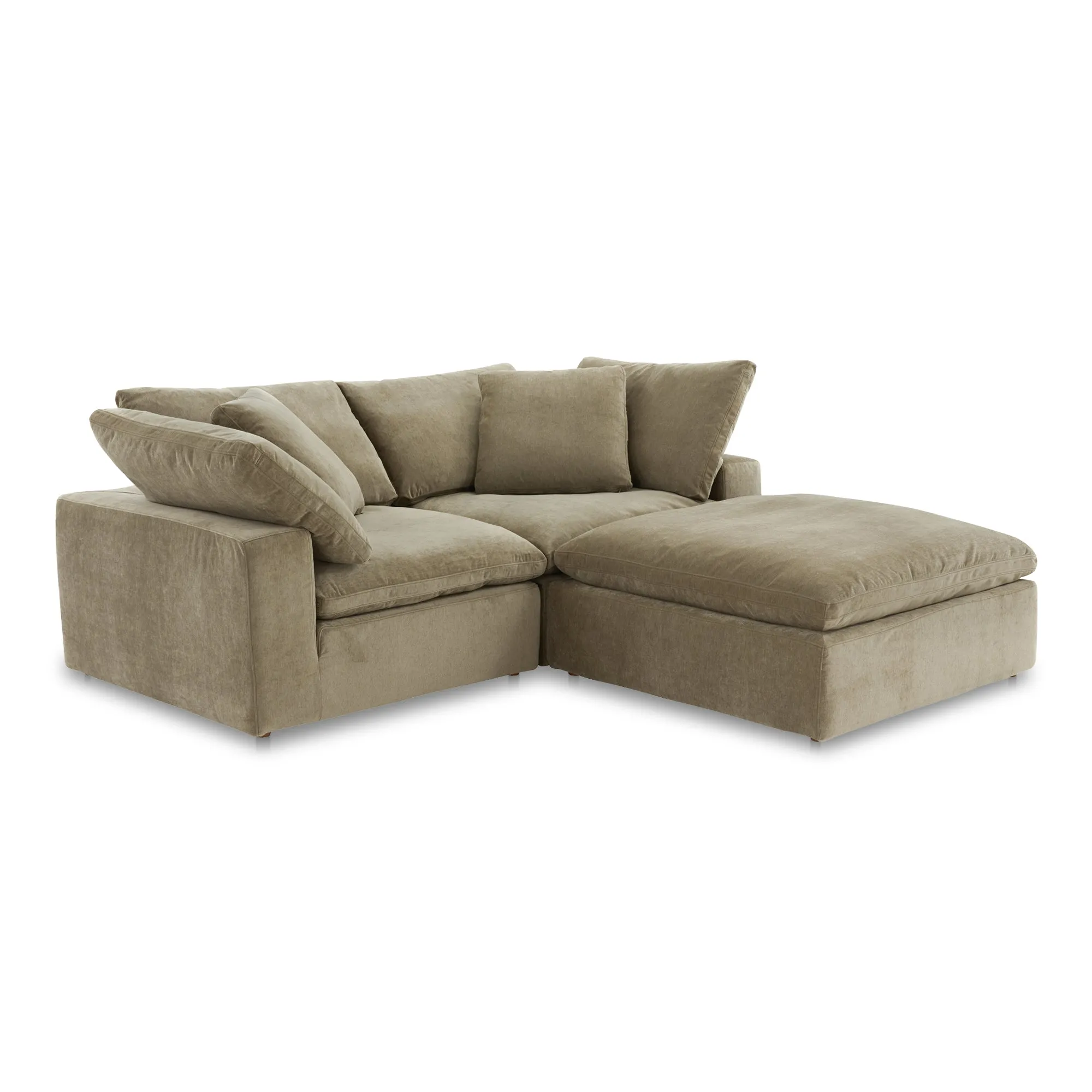 Clay Nook Modular Sectional Performance Fabric Desert Sage