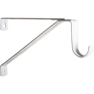 Closet Rod and Shelf Bracket - White