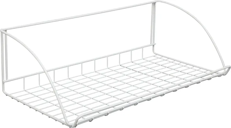 ClosetMaid 8279 Laundry Shelf, 12 in L, 24 in W, Steel, White :EA: QUANTITY: 6