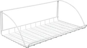 ClosetMaid 8279 Laundry Shelf, 12 in L, 24 in W, Steel, White :EA: QUANTITY: 6