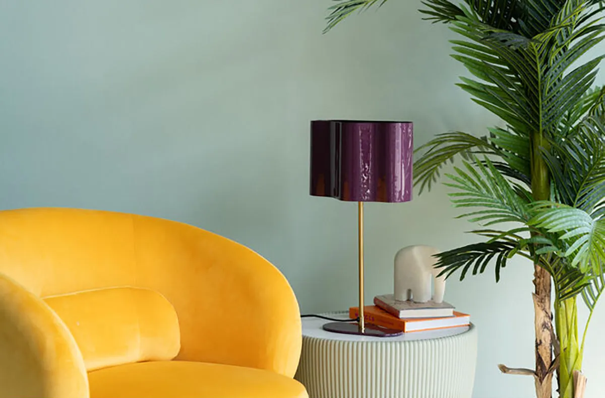 Cloudy Oval Table Lamp