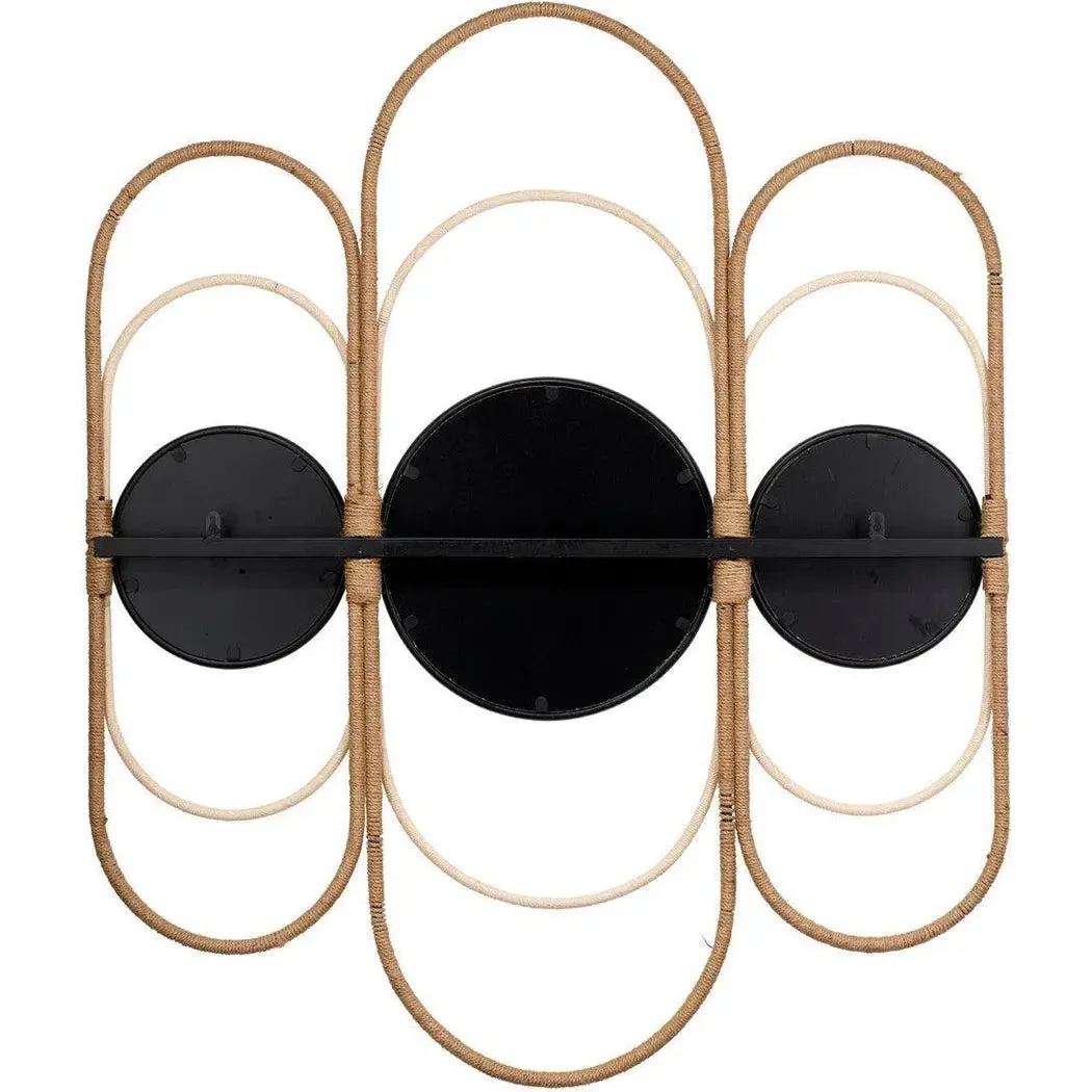 Coastal Style Natural Jute Rope Milo Decorative Wall Mirror