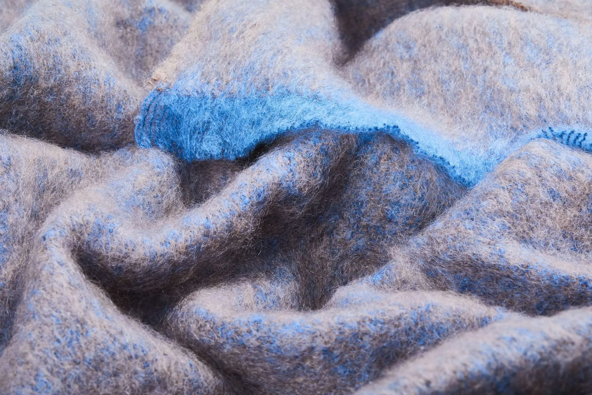 Cocoa Clash Mohair Throw Blanket