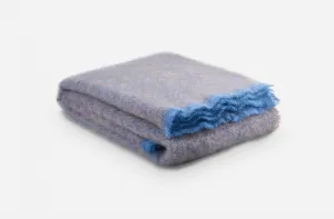 Cocoa Clash Mohair Throw Blanket