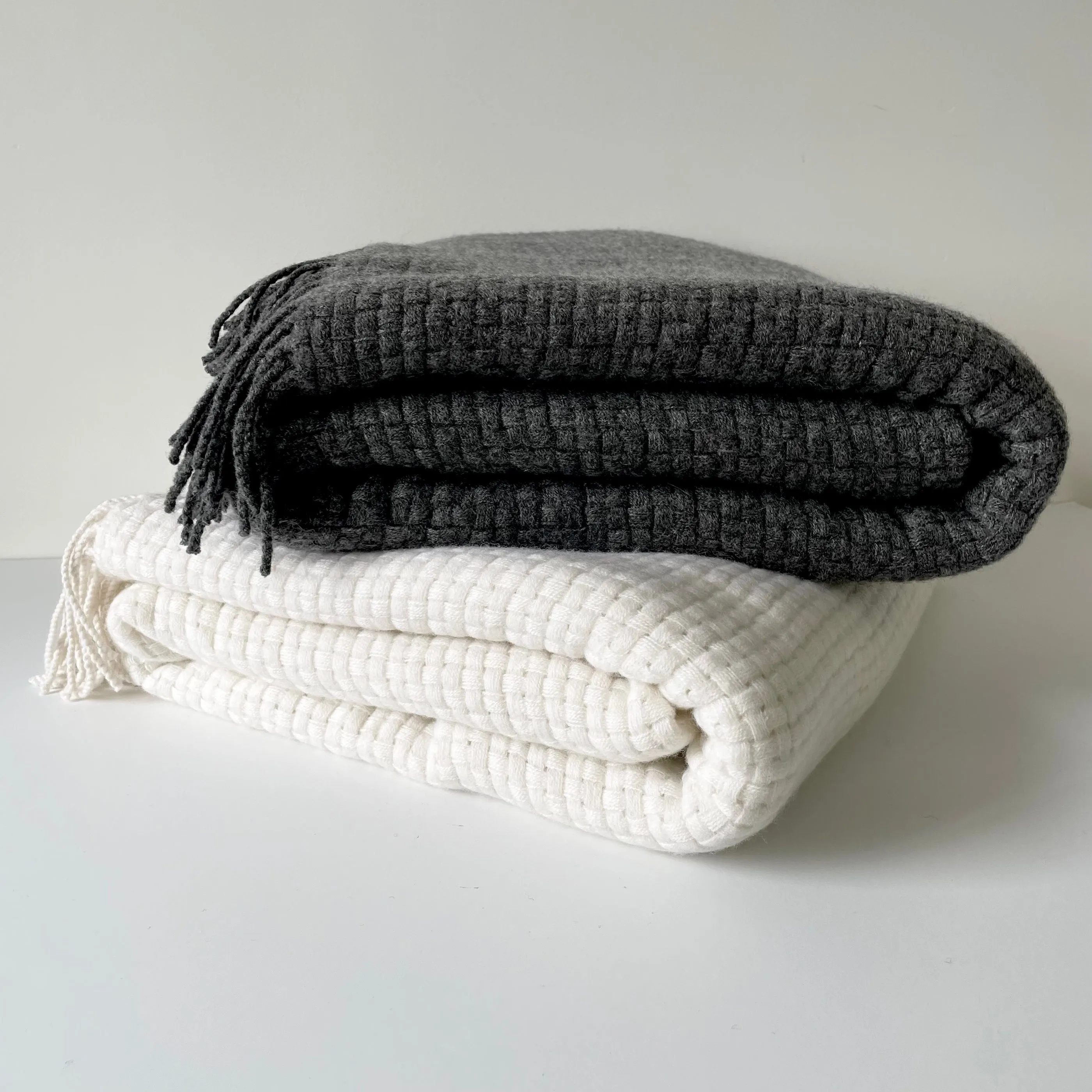 Cocoon Cashmere Merino Throw - Cream