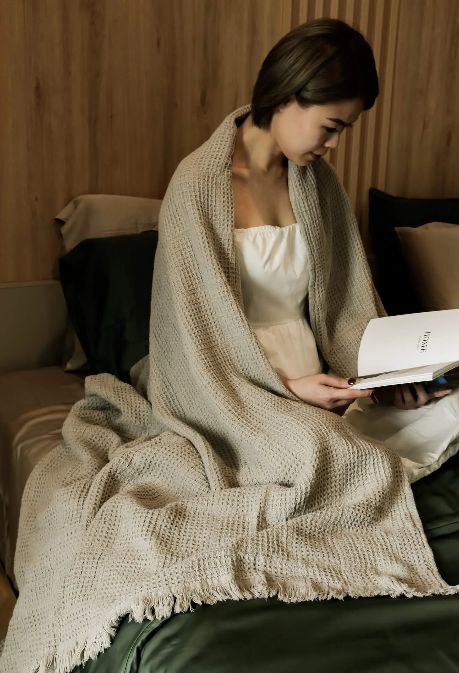 COSY WAFFLE THROW