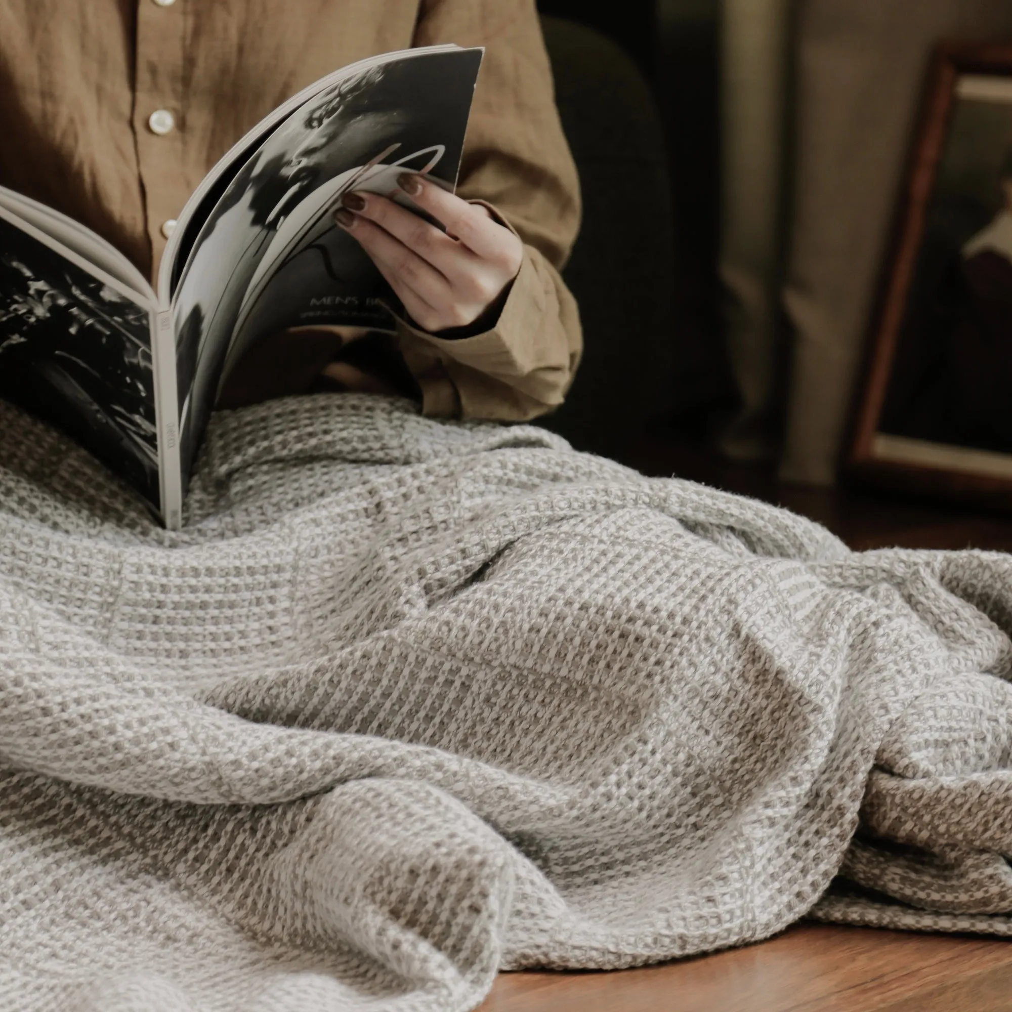 COSY WAFFLE THROW