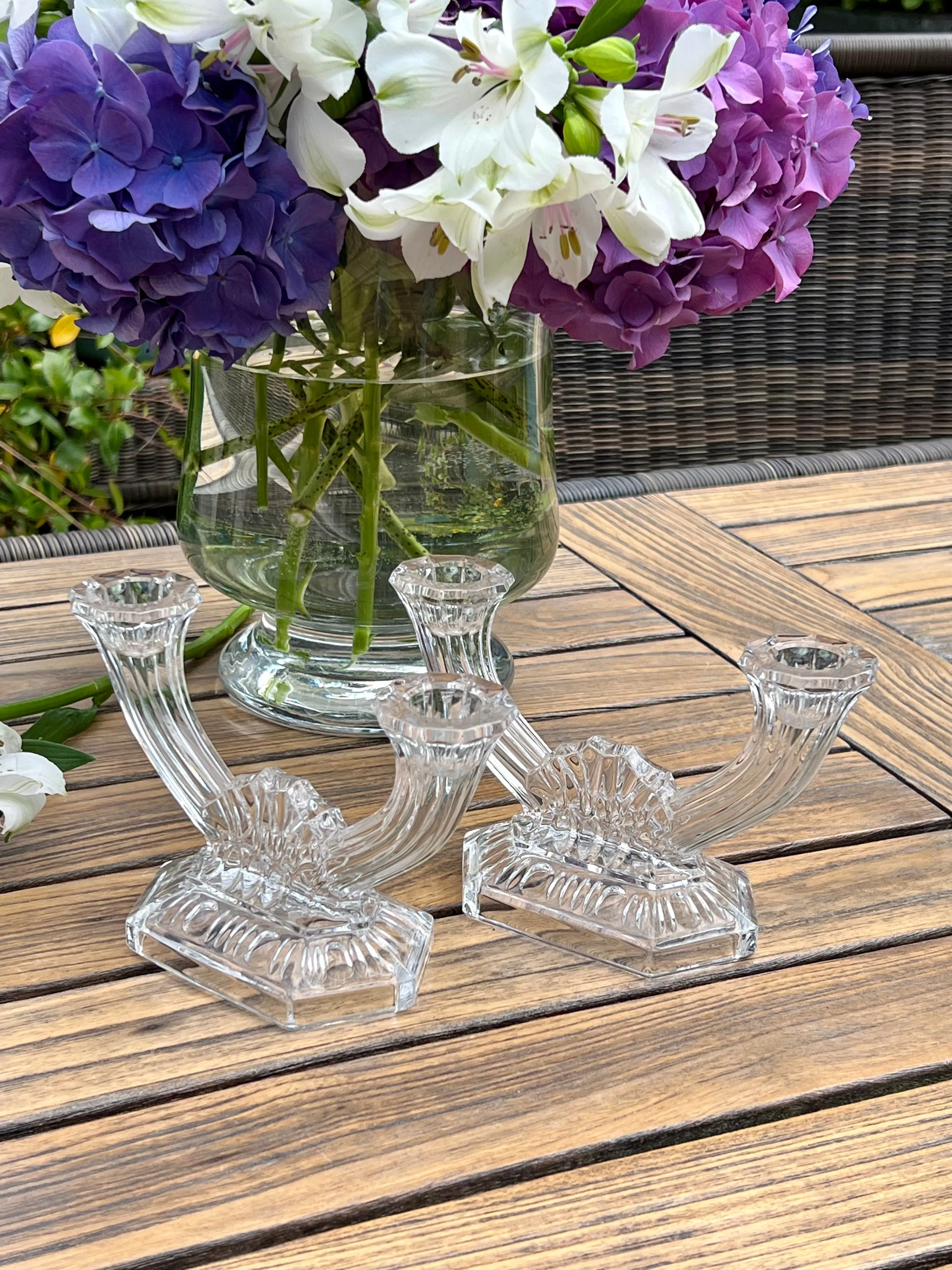 Crystal  Candleholders