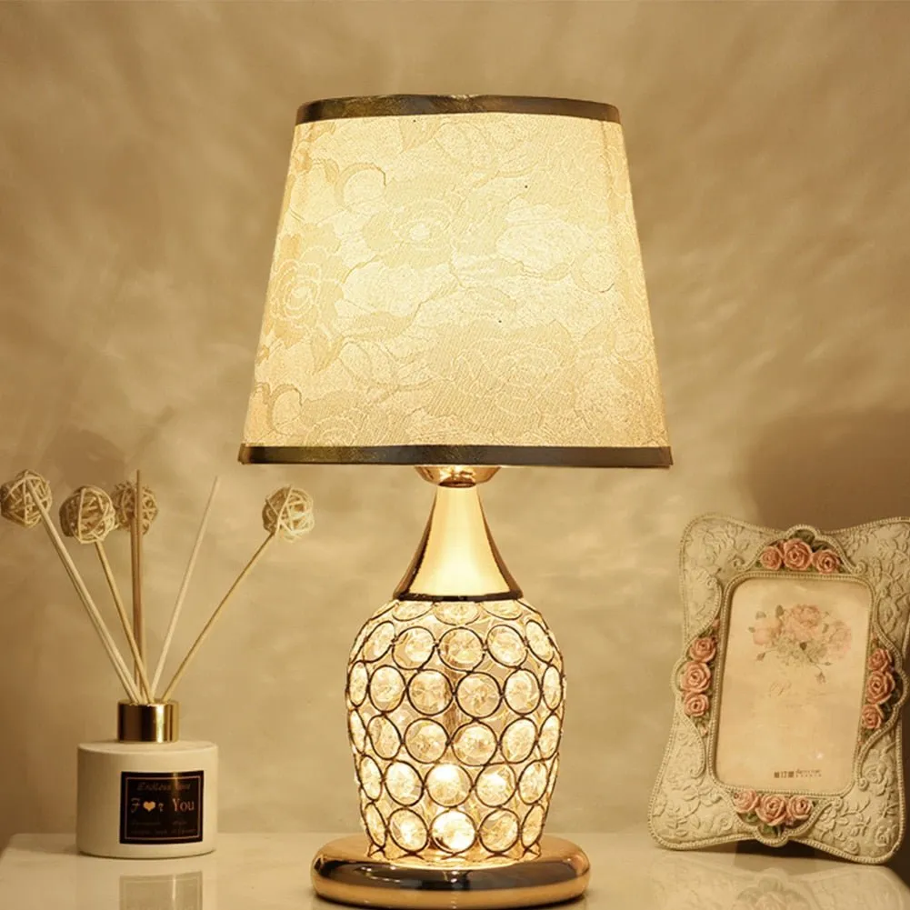 Crystal Table Lamp for Bedroom