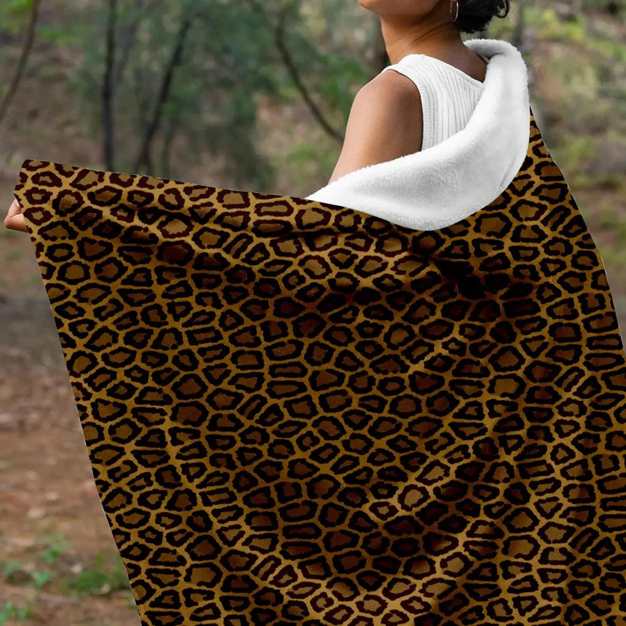 Custom Hooded Sherpa Fleece Blanket