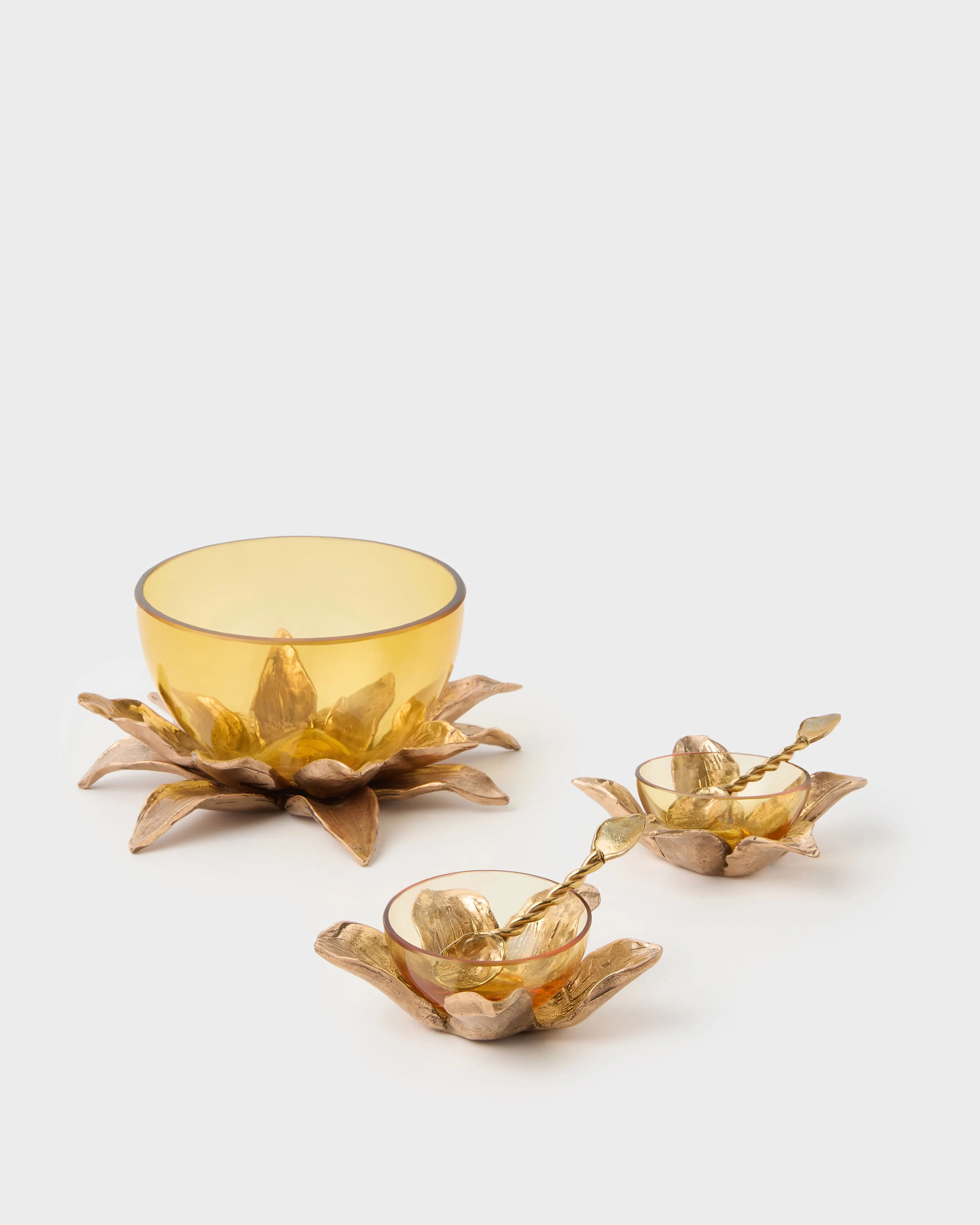 Dalia Bronze Salt and Pepper Set by Osanna Visconti (Set of 2)
