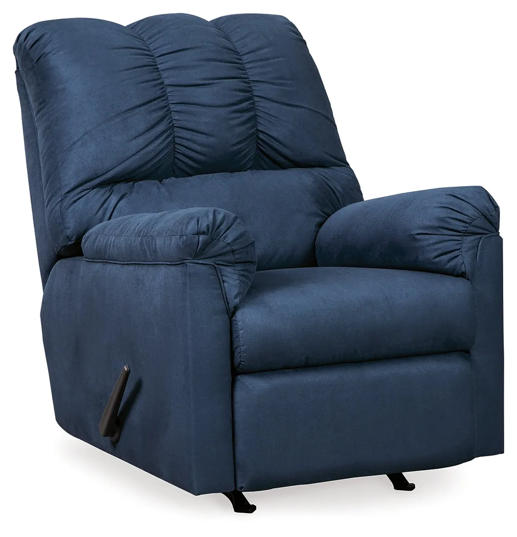 Darcy Sofa, Loveseat and Recliner in Blue