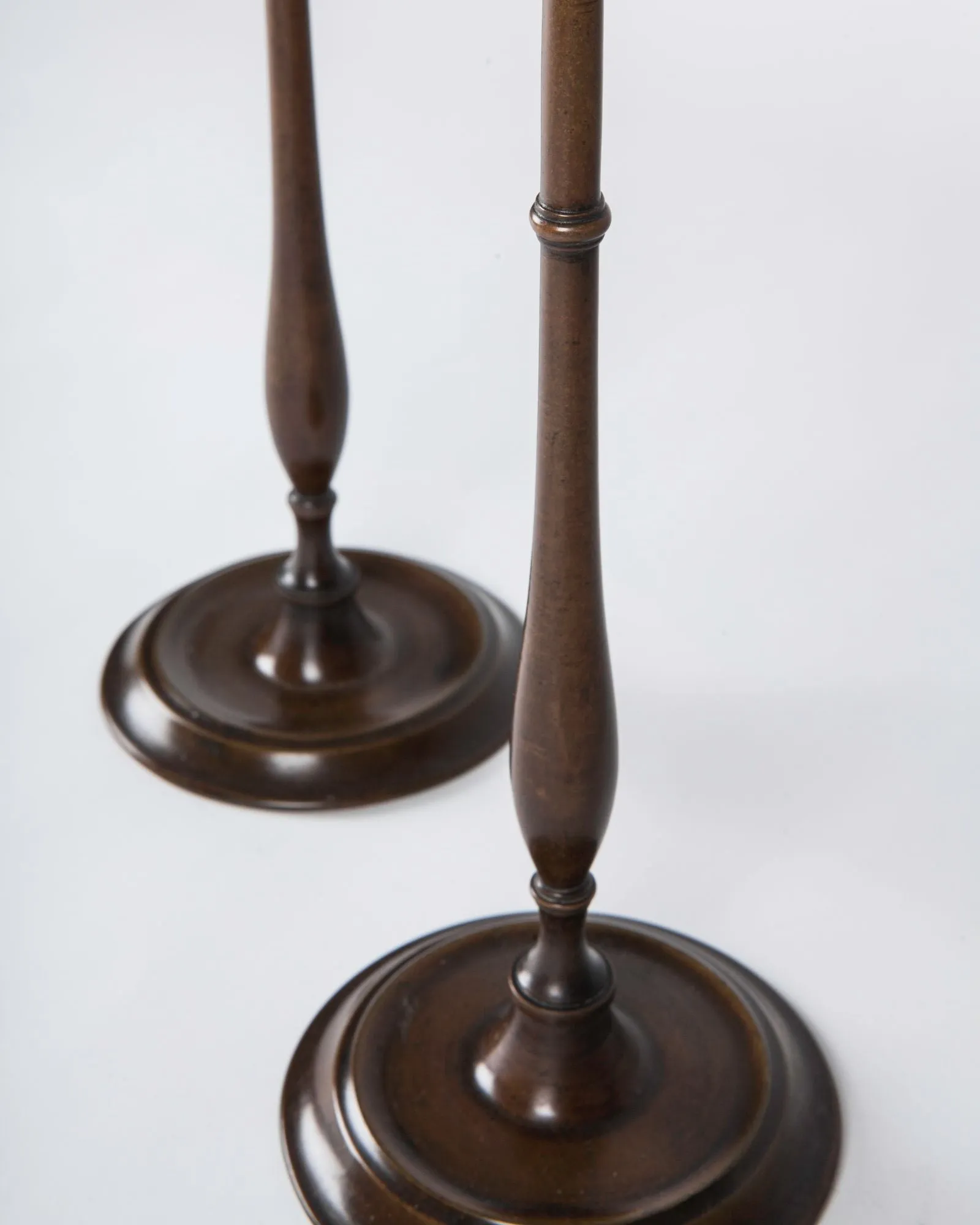 Dark Brass Candlesticks