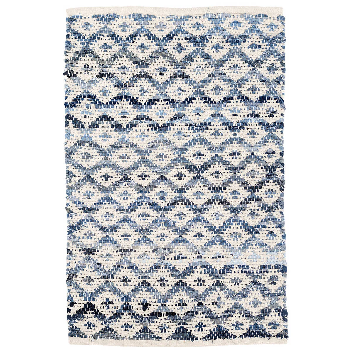 Dash and Albert :: Denim Rag Diamond Woven Rug