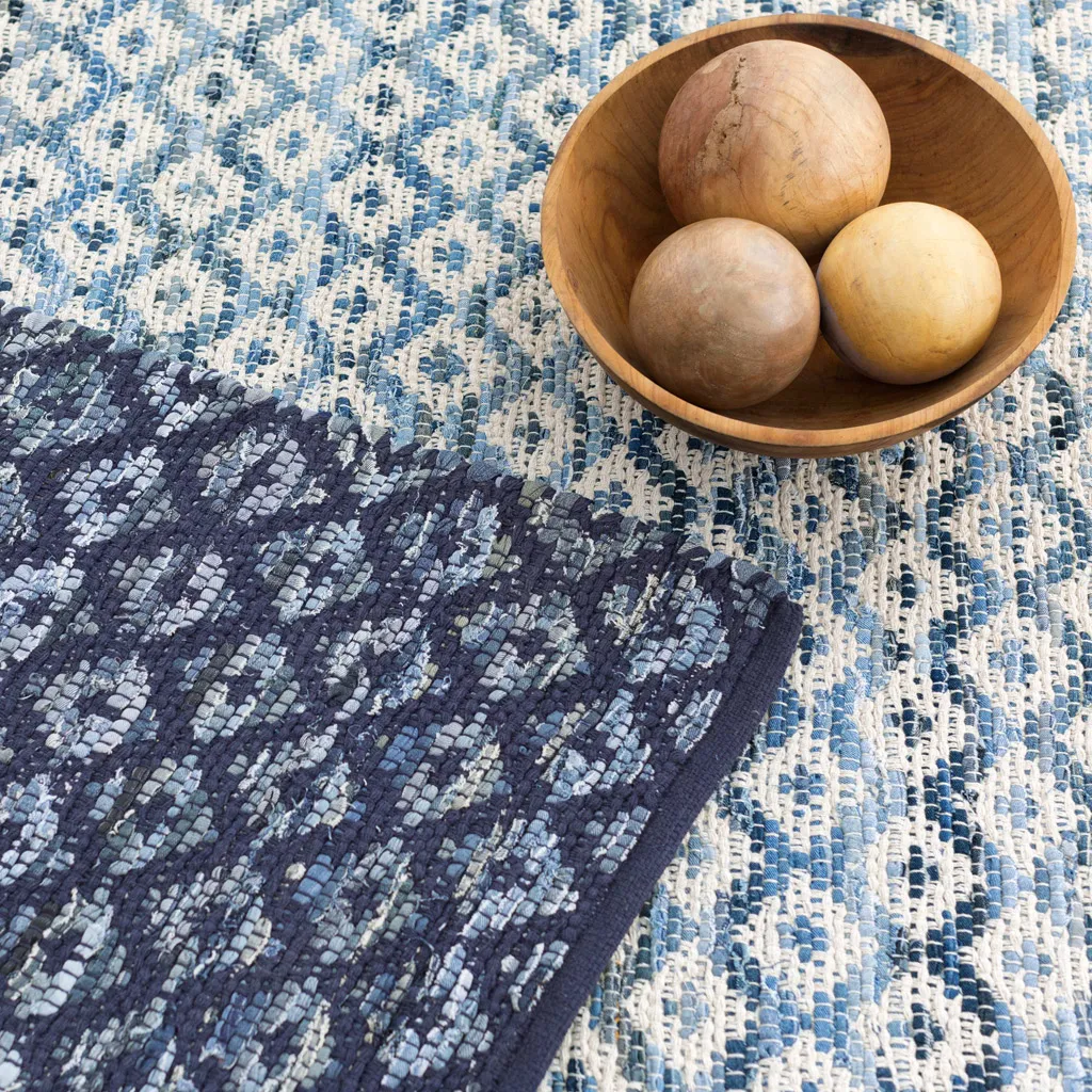 Dash and Albert :: Denim Rag Diamond Woven Rug