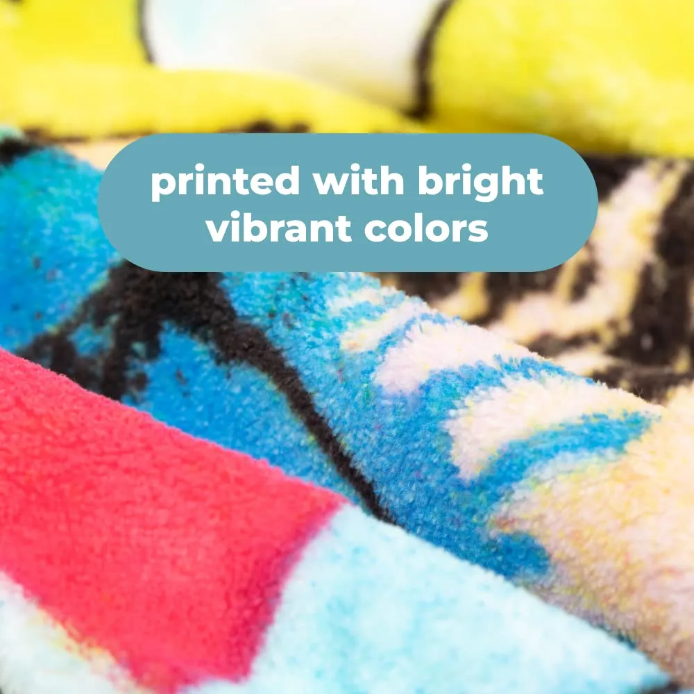 Dean Russo Pug Luv Super Soft Plush Fleece Throw