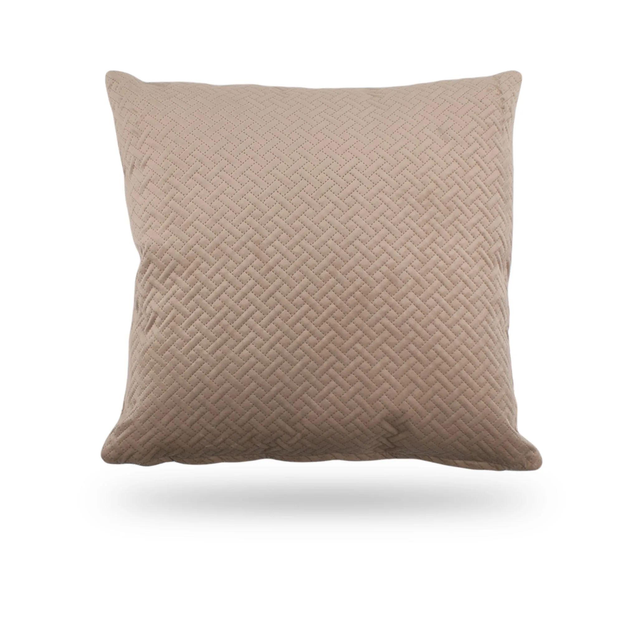 Decorative Cushion - Basketweave - Taupe - 20 x 20''