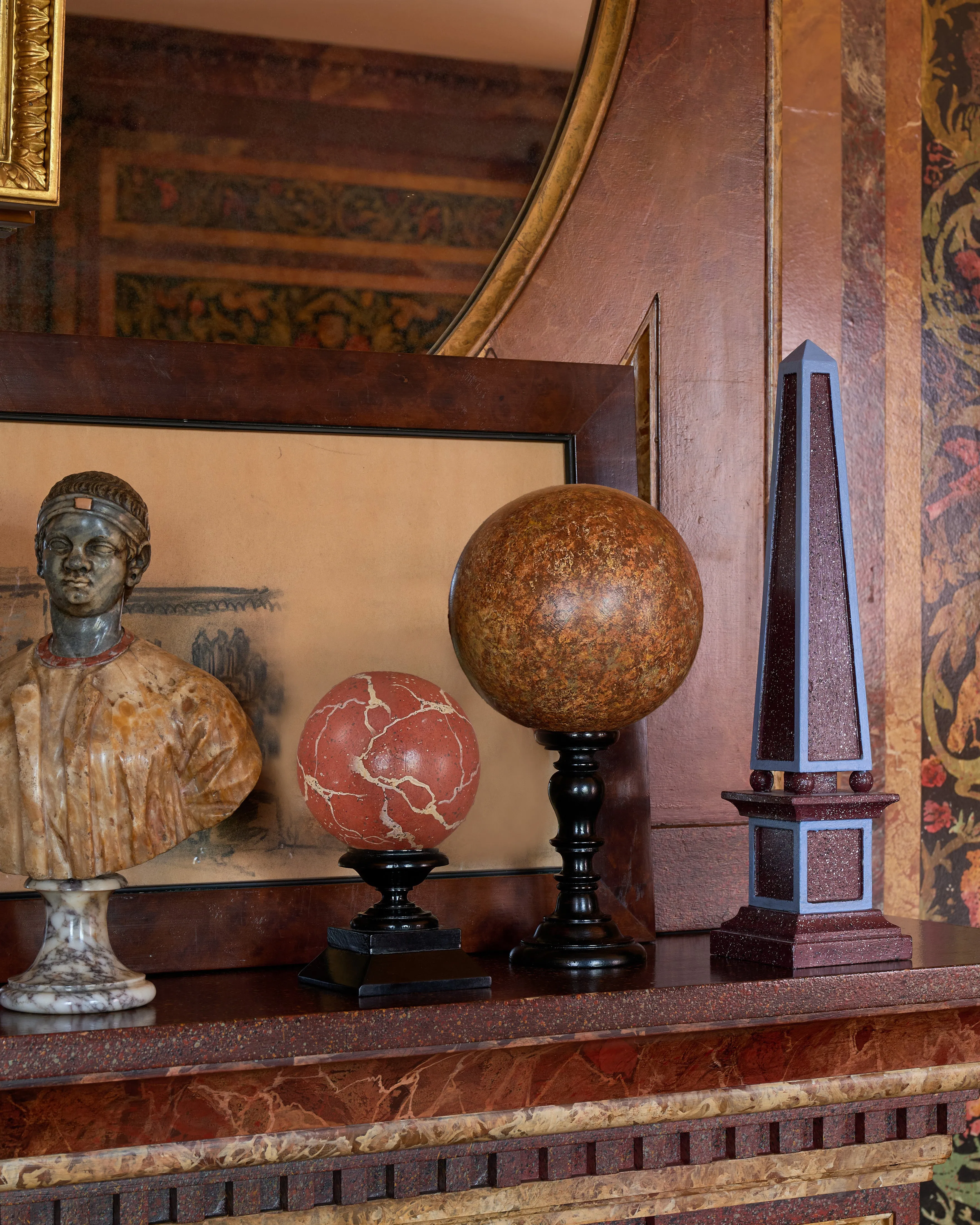 Decorative Sphere in Red, Small