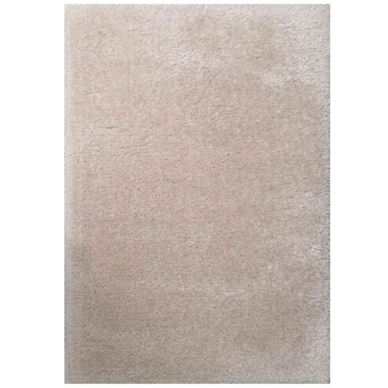 Deluxe Thick Soft Beige Shaggy Living Room Rug - Whistler