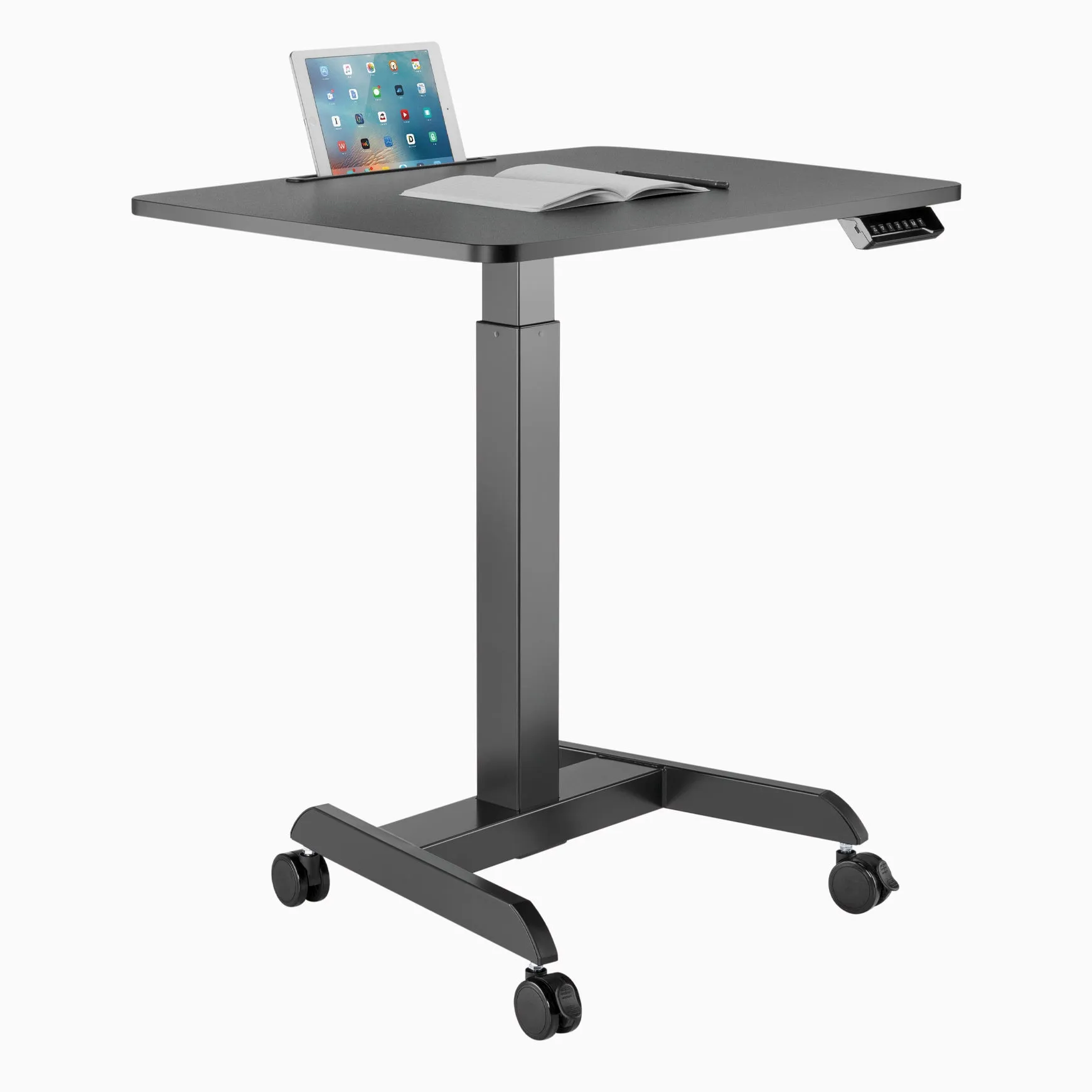 Desky Single Sit Stand Pedestal Desk