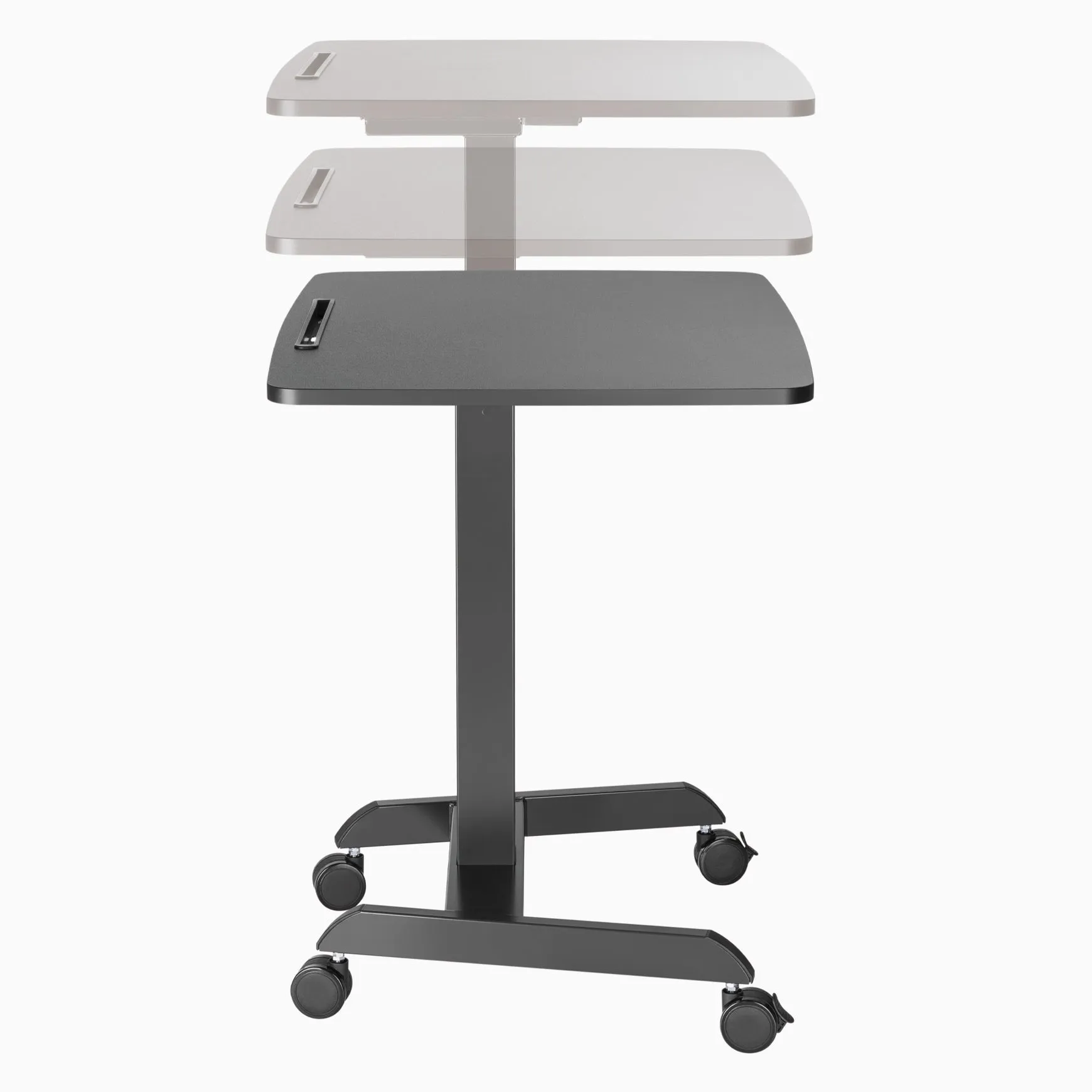 Desky Single Sit Stand Pedestal Desk