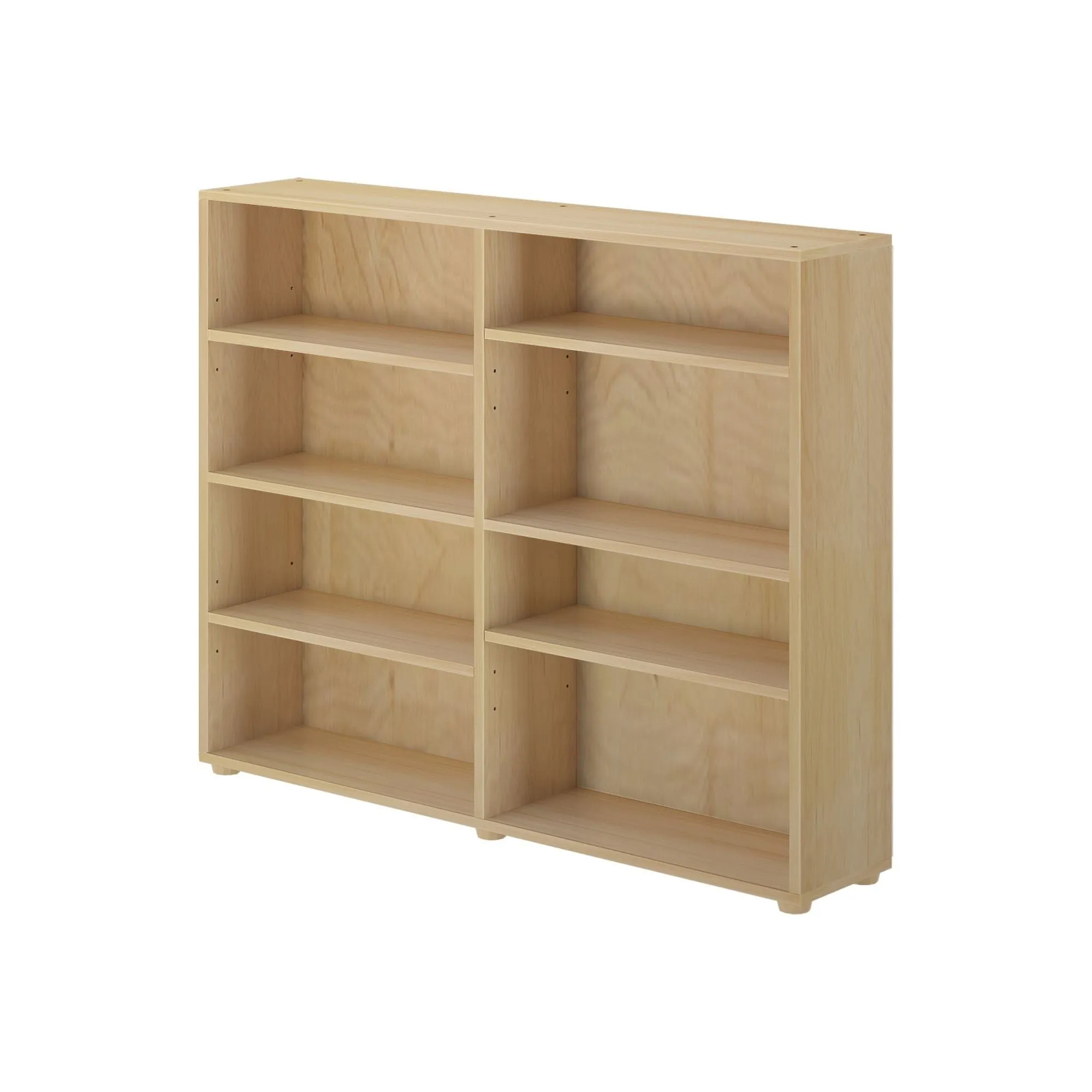 Double Mid 8 Shelf Bookcase