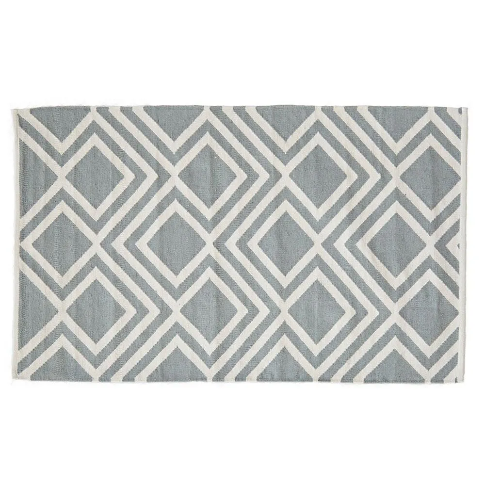 Dove Grey Iris Rug