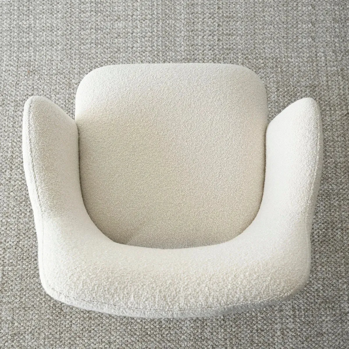 Edwin Upholstered Boucle Dining Chair with Arms (Set of 2)