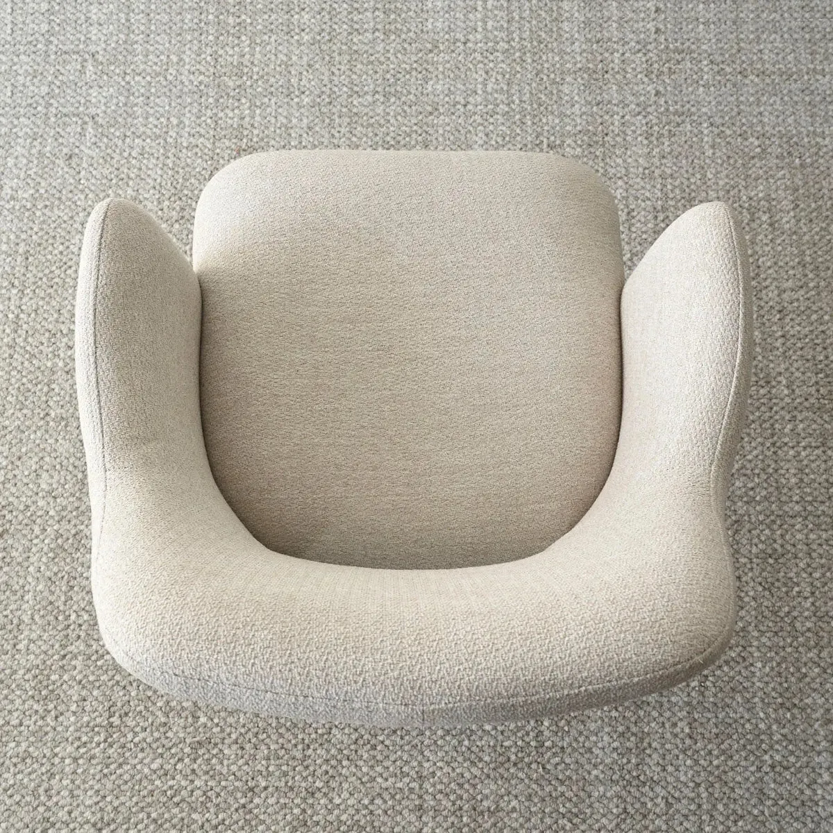 Edwin Upholstered Boucle Dining Chair with Arms (Set of 2)