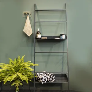 Elan Vulcan Ladder Storage with Shelves (Charcoal Grey)