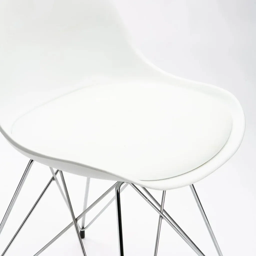 ELIA CHROME LEG DINING CHAIR